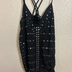 Express Black Sequin Women's Camisole